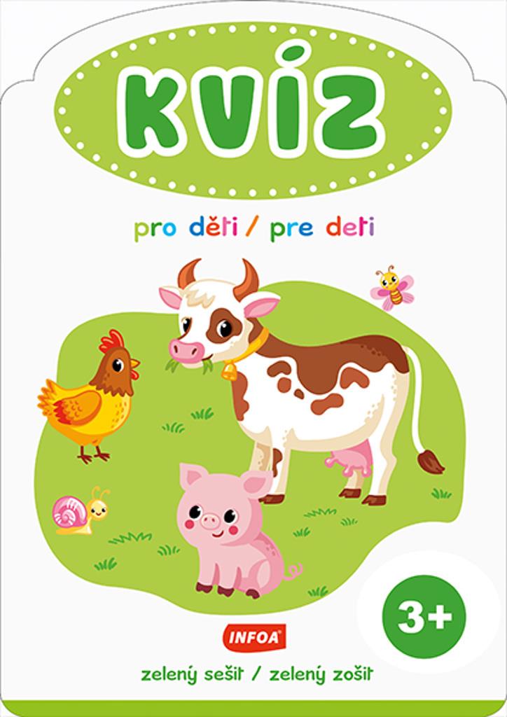 Kvíz pro děti/pre deti 3+: zelený sešit/zelený zošit