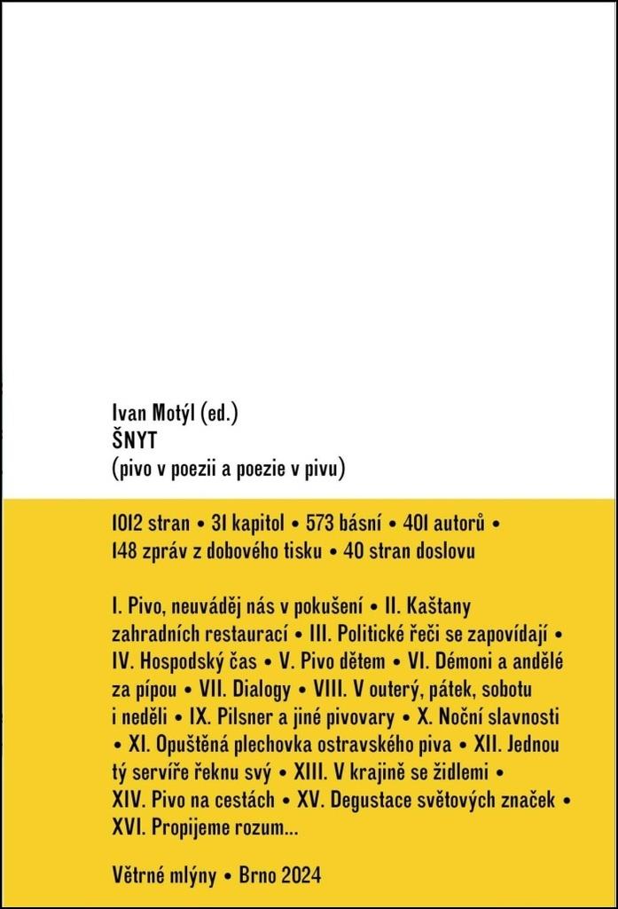 Šnyt: Pivo v poezii a poezie v pivu