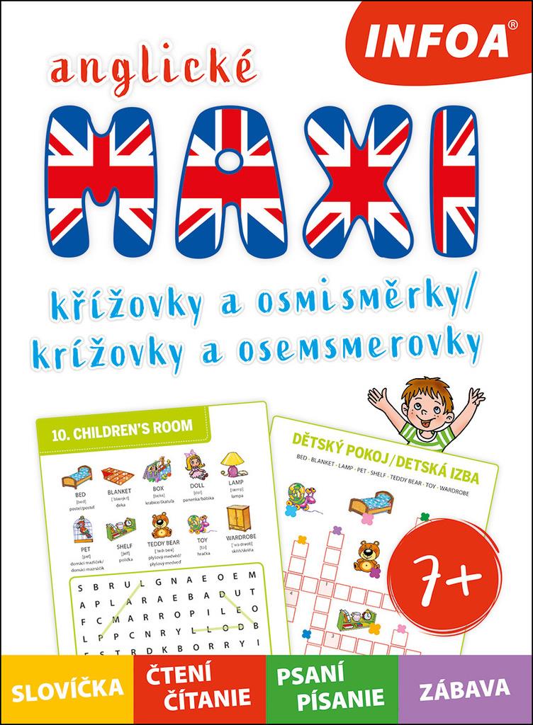 Maxi anglické křížovky a osmisměrky/krížovky a osemsmerovky: 7+