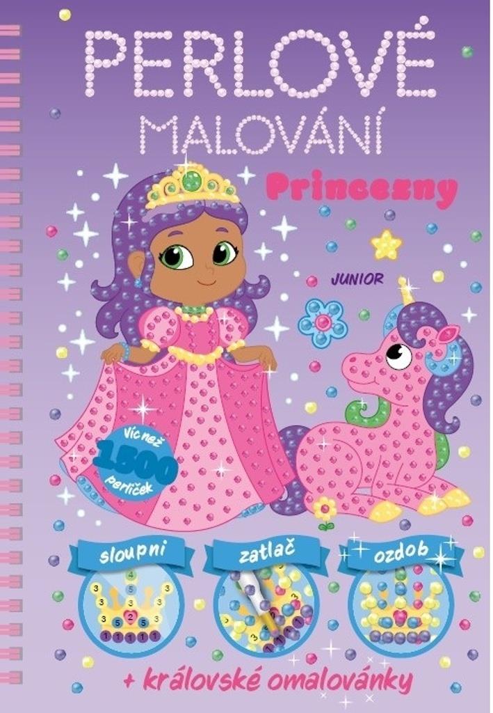 Perlové malování Princezny: + královské omalovánky