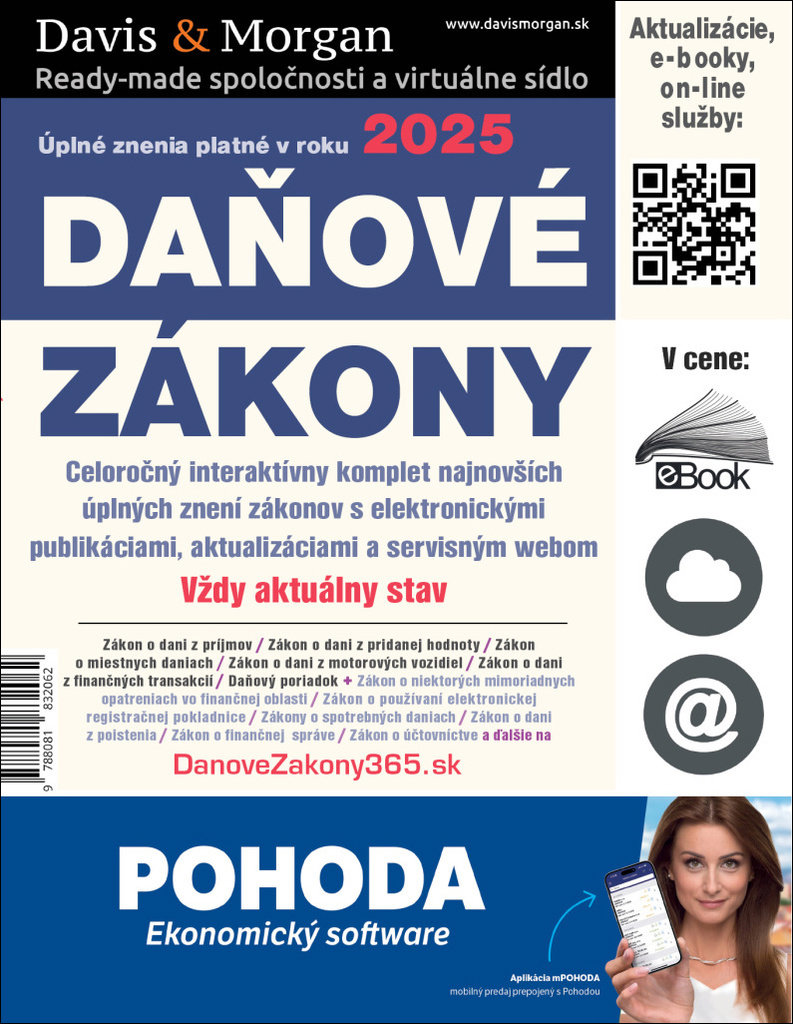 Daňové zákony 2025 SK: Úplné znenie platné v roku 2025
