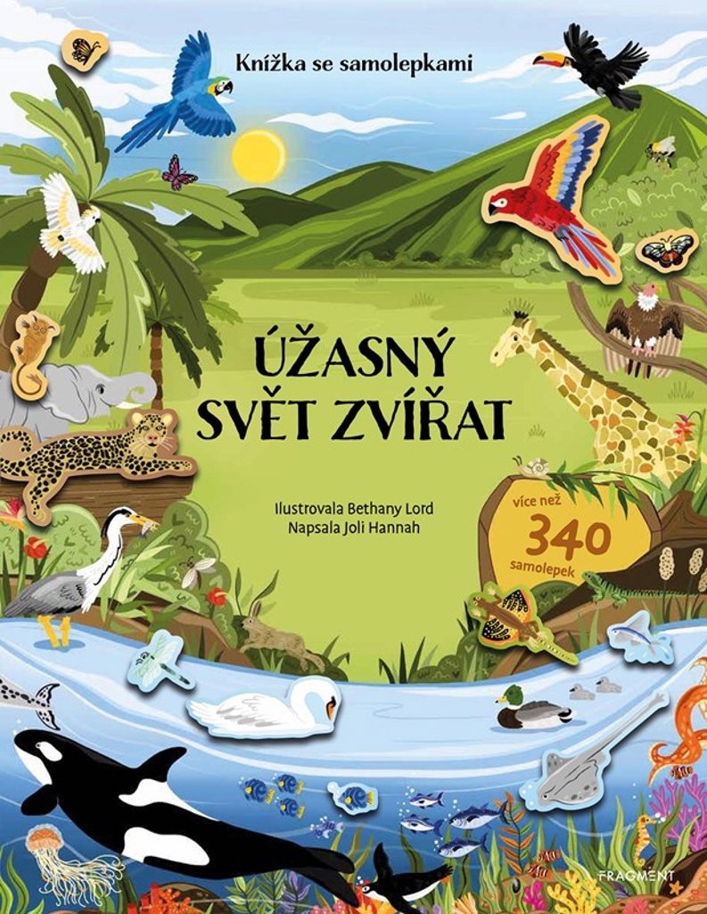 Knížka se samolepkami Úžasný svět zvířat