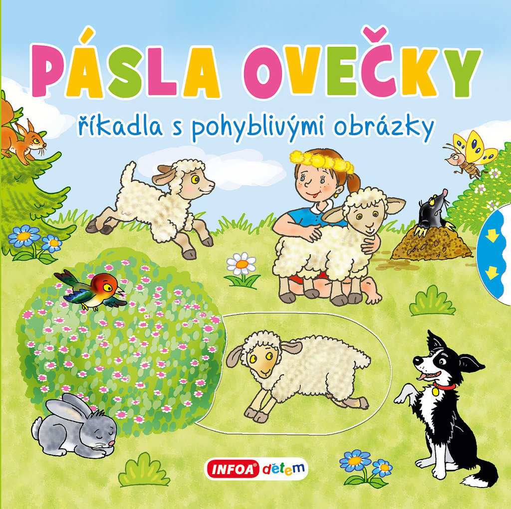 Pásla ovečky: říkadla s pohyblivými obrázky