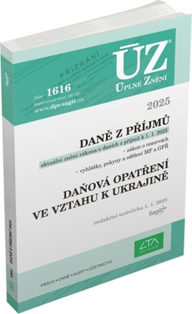 ÚZ 1616 Daně z příjmů