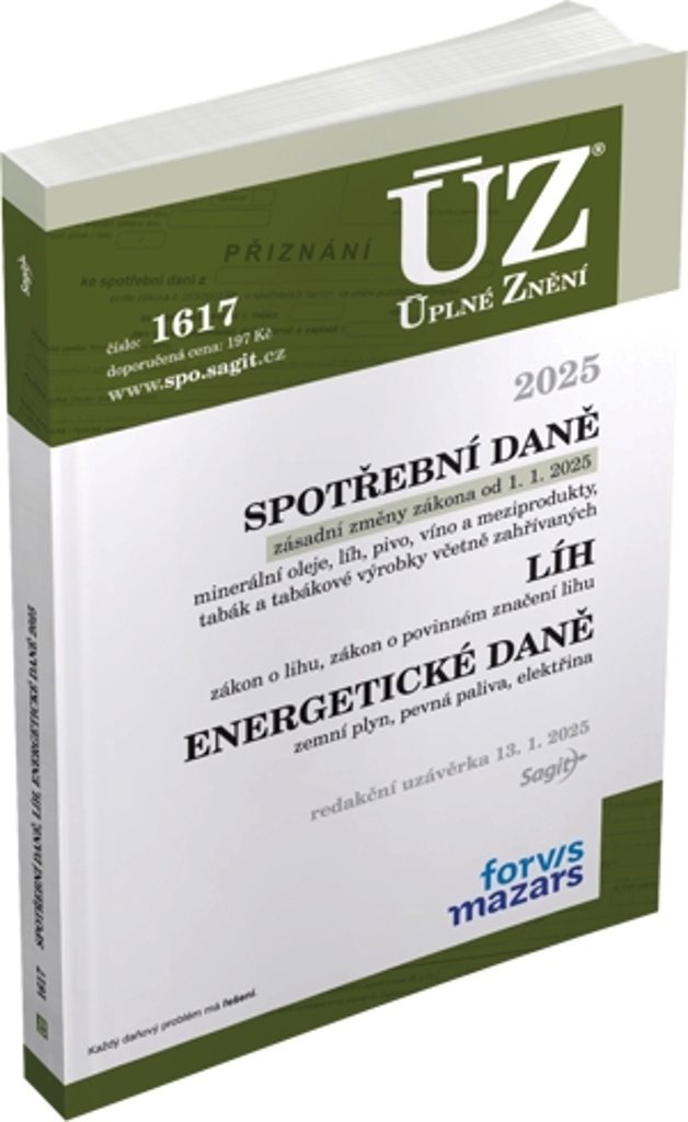 ÚZ 1617 Spotřební daně