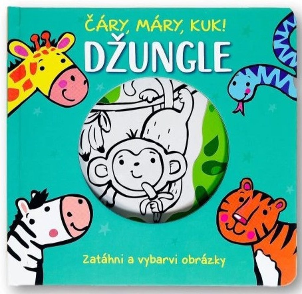 Čáry, máry, kuk! Džungle: Zatáhni a vybarvi obrázky