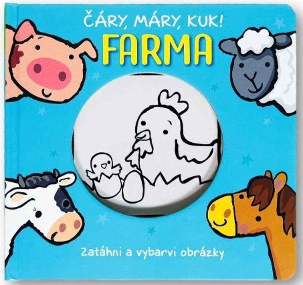 Čáry, máry, kuk! Farma: Zatáhni a vybarvi obrázky