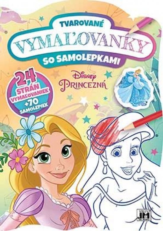 Tvarované vymaľovanky Princezné