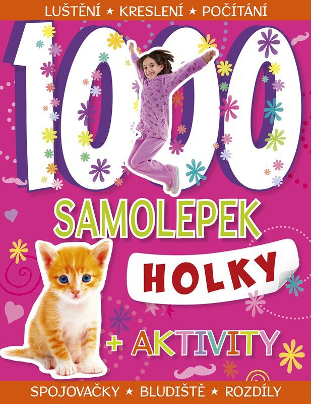 1000 samolepek Holky