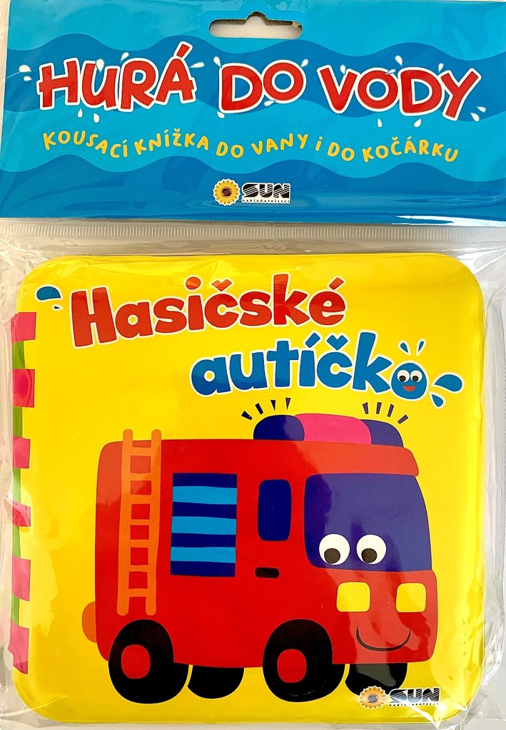 Hasičské autíčko Hurá do vody: Kousací knížka do vody i do kočárku