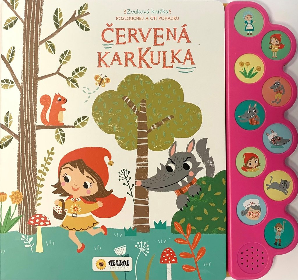 Červená Karkulka: Poslouchej a čti pohádku