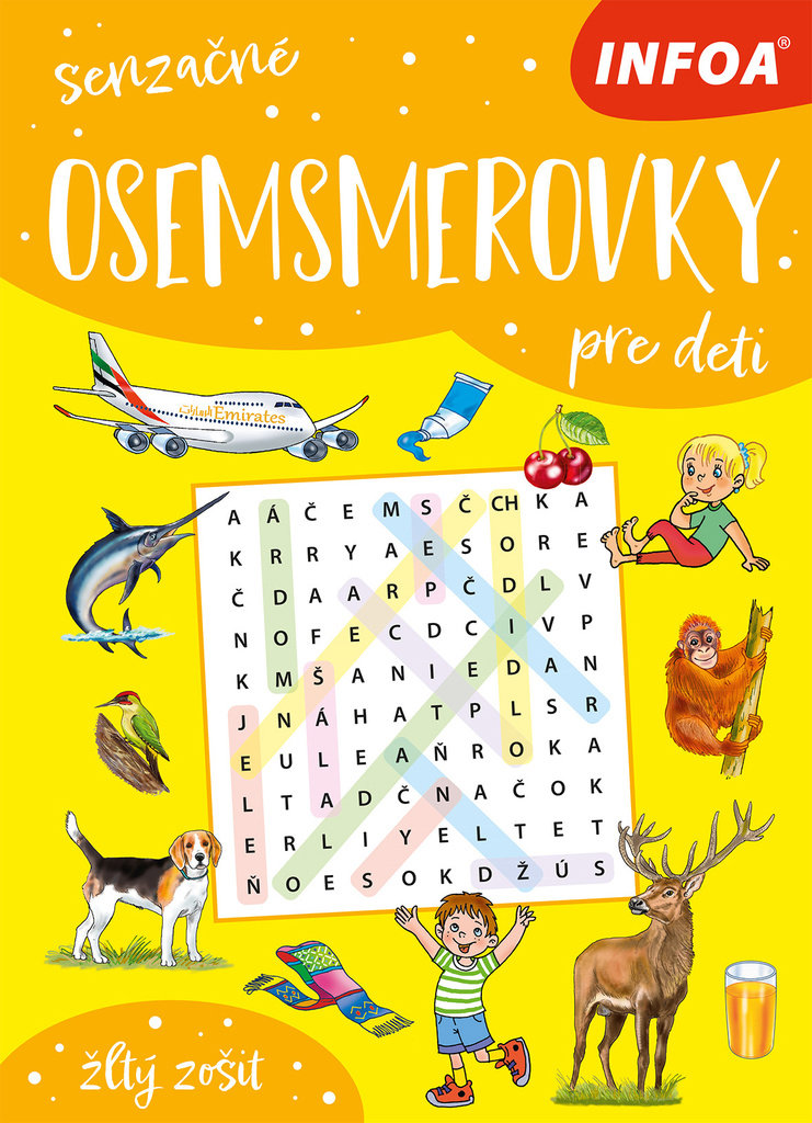 Senzačné osemsmerovky pre deti: žľtý zošit