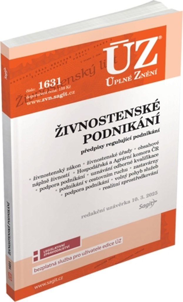 ÚZ 1631 Živnostenské podnikání
