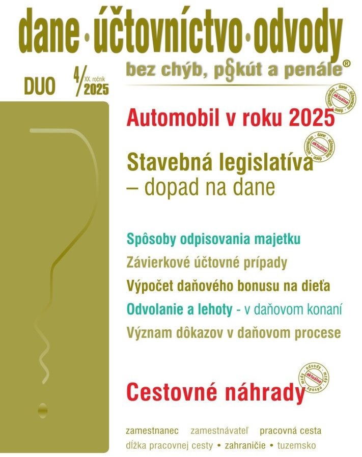 DUO 4/2025  – Automobil v podnikaní
