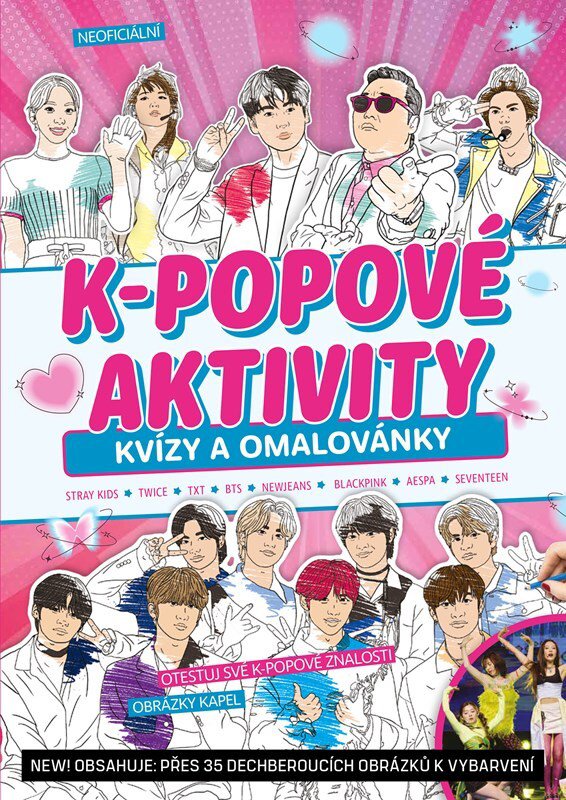K-popové aktivity: Kvízy a omalovánky