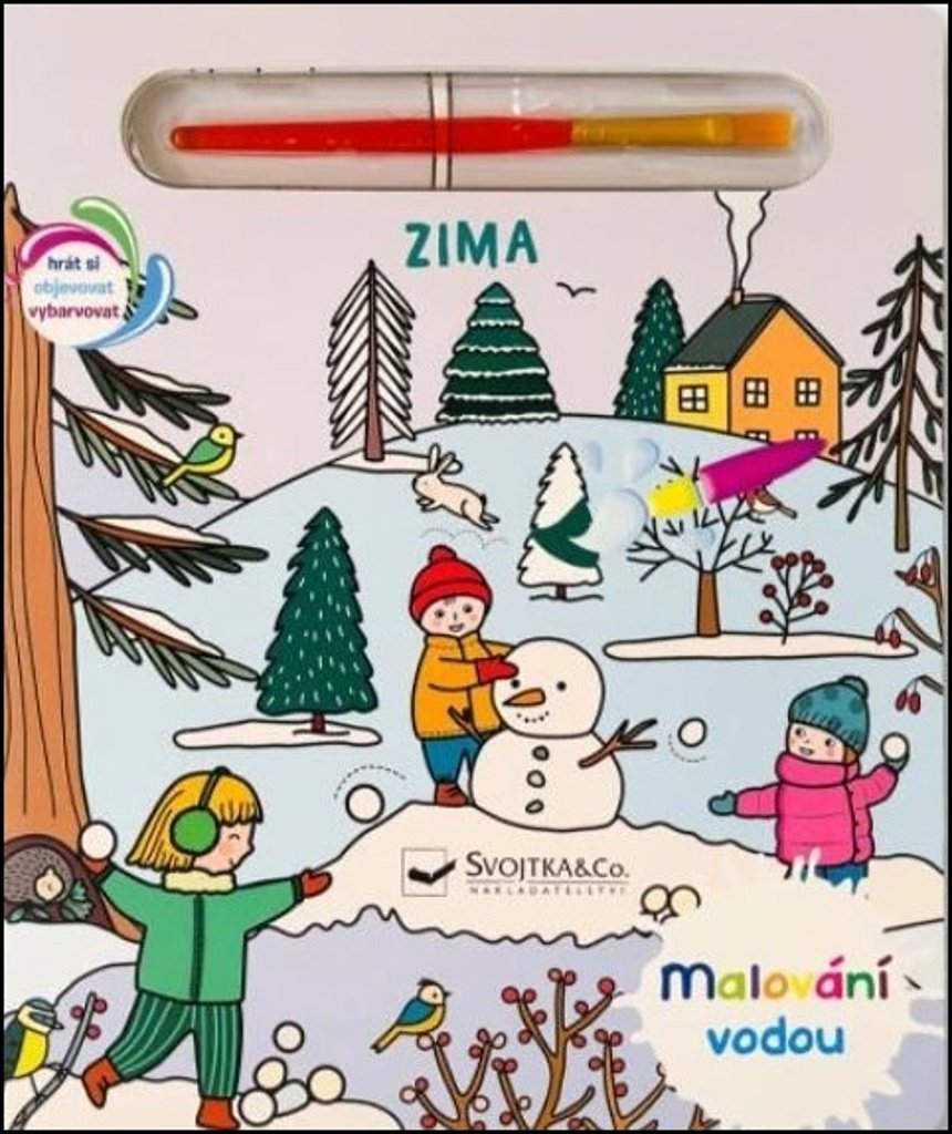 Malování vodou Zima