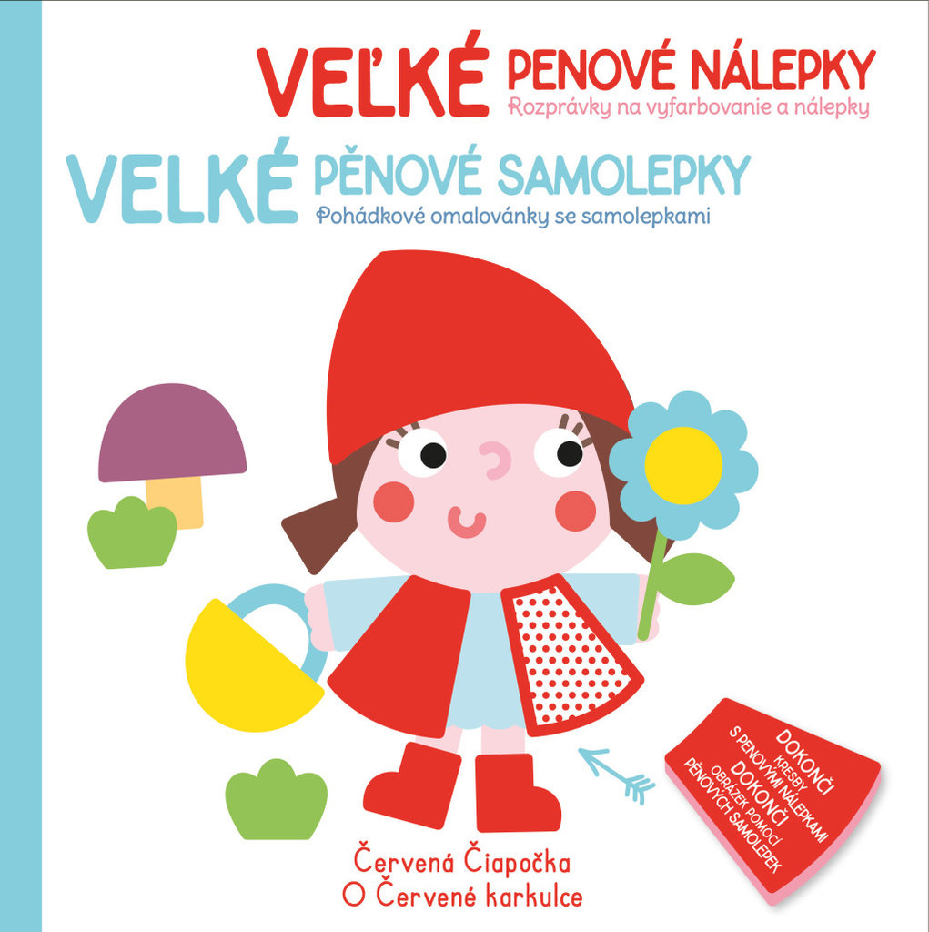 Velké pěnové samolepky O Červené karkulce: Veľké penové nálepky Červená Čiapočka