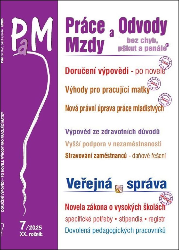 Práce a mzdy Doručení výpovědi z pracovního poměru: po novele