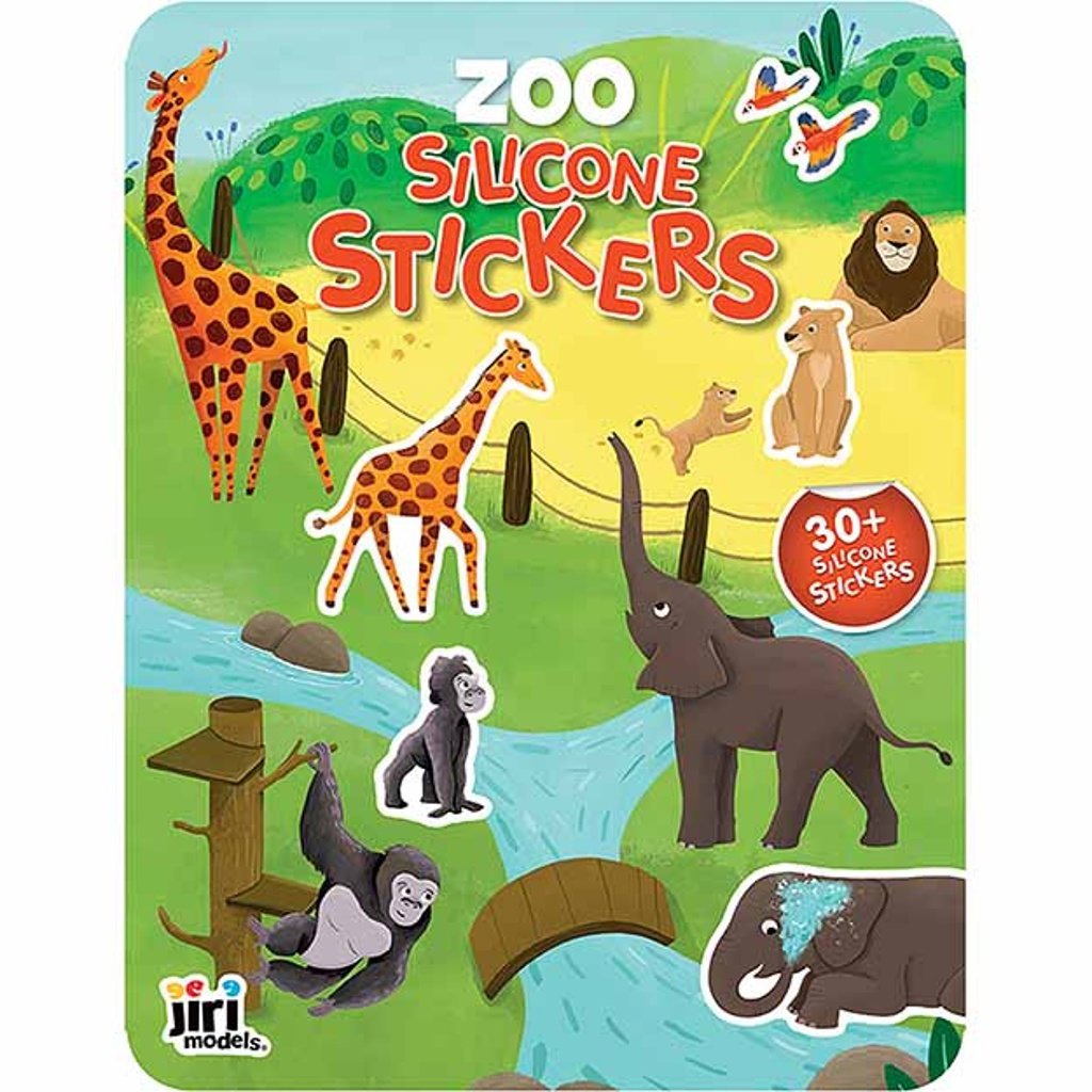 Hra se silikonovými samolepkami Zoo