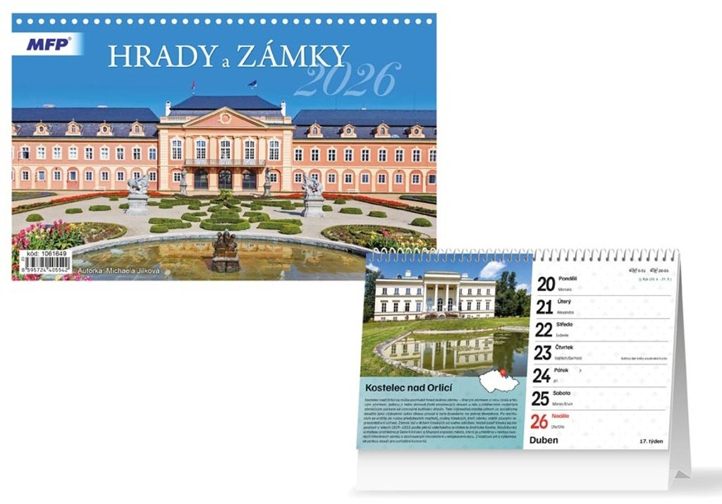 MFP Hrady a zámky kalendář 2026