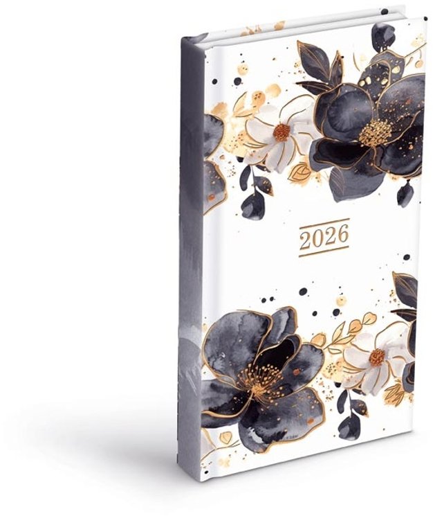 MFP Diář 2026 D802 Lamino 6 90 × 170 mm - účinný a stylový diář pro každodenní použití.