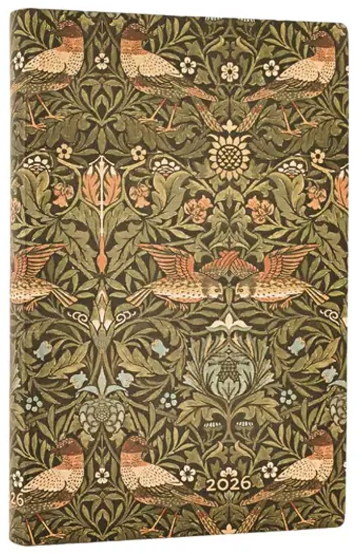PAPERBLANKS Diář 2026 Morris Birds