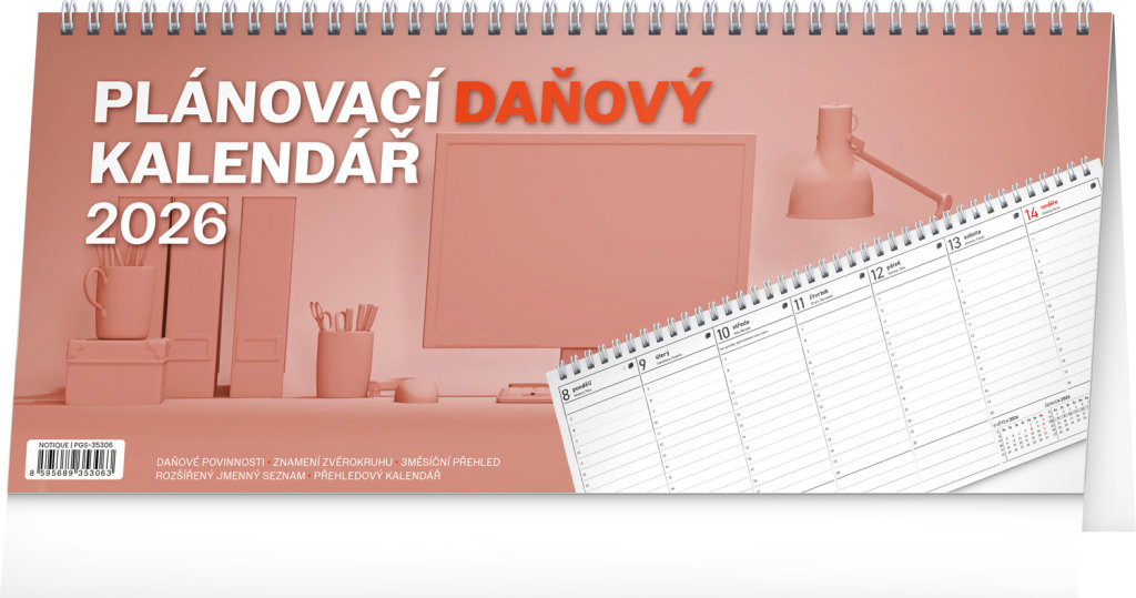 Plánovací daňový kalendář NOTIQUE 2026