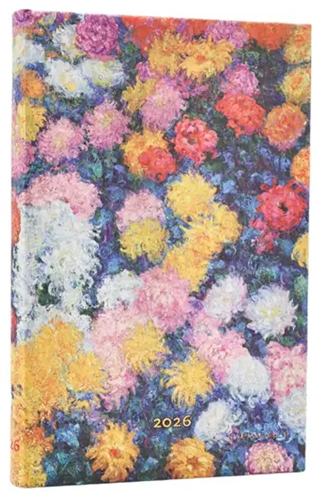 PAPERBLANKS Diář 2026 Monet’s Chrysanthemums