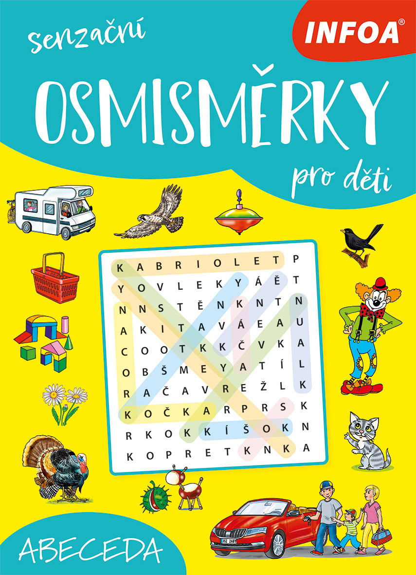 Senzační osmisměrky pro děti: Abeceda