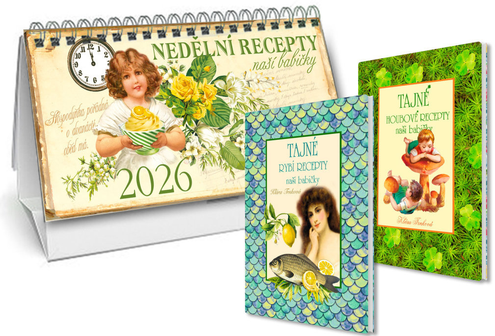 STUDIO TRNKA Stolní kalendář nedělní menu 2026