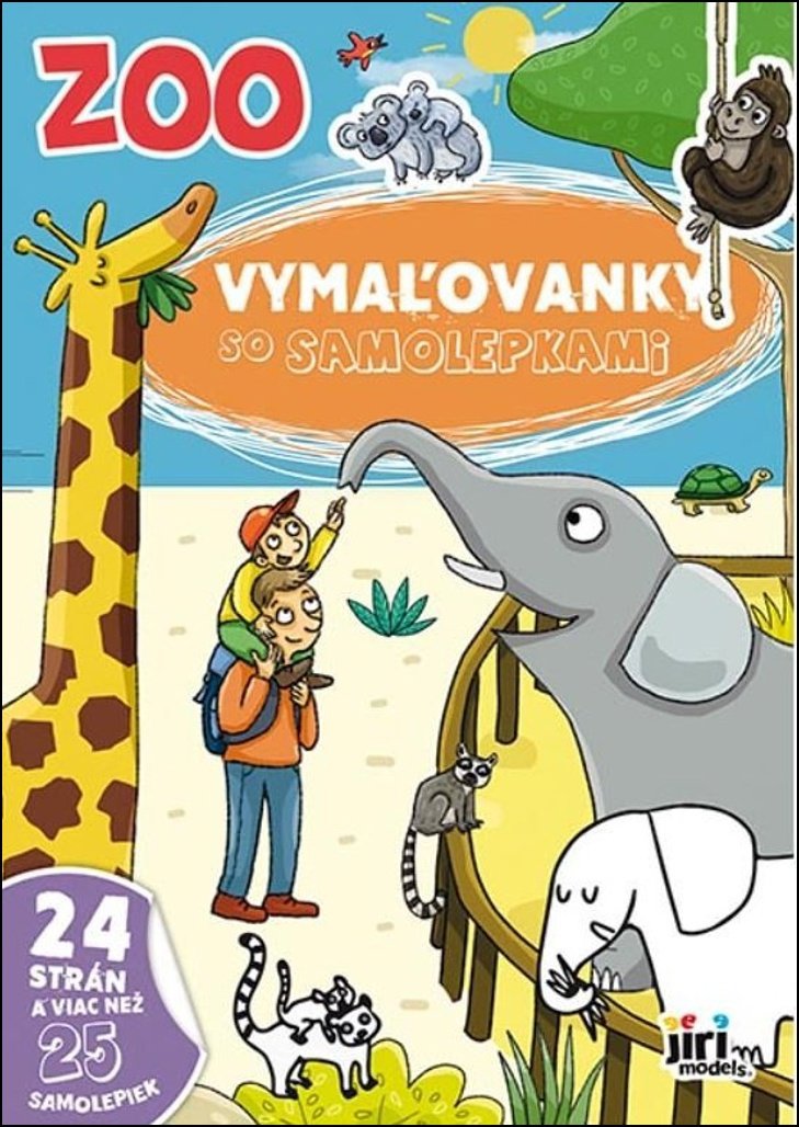 Vymaľovanky so samolepkami  Zoo