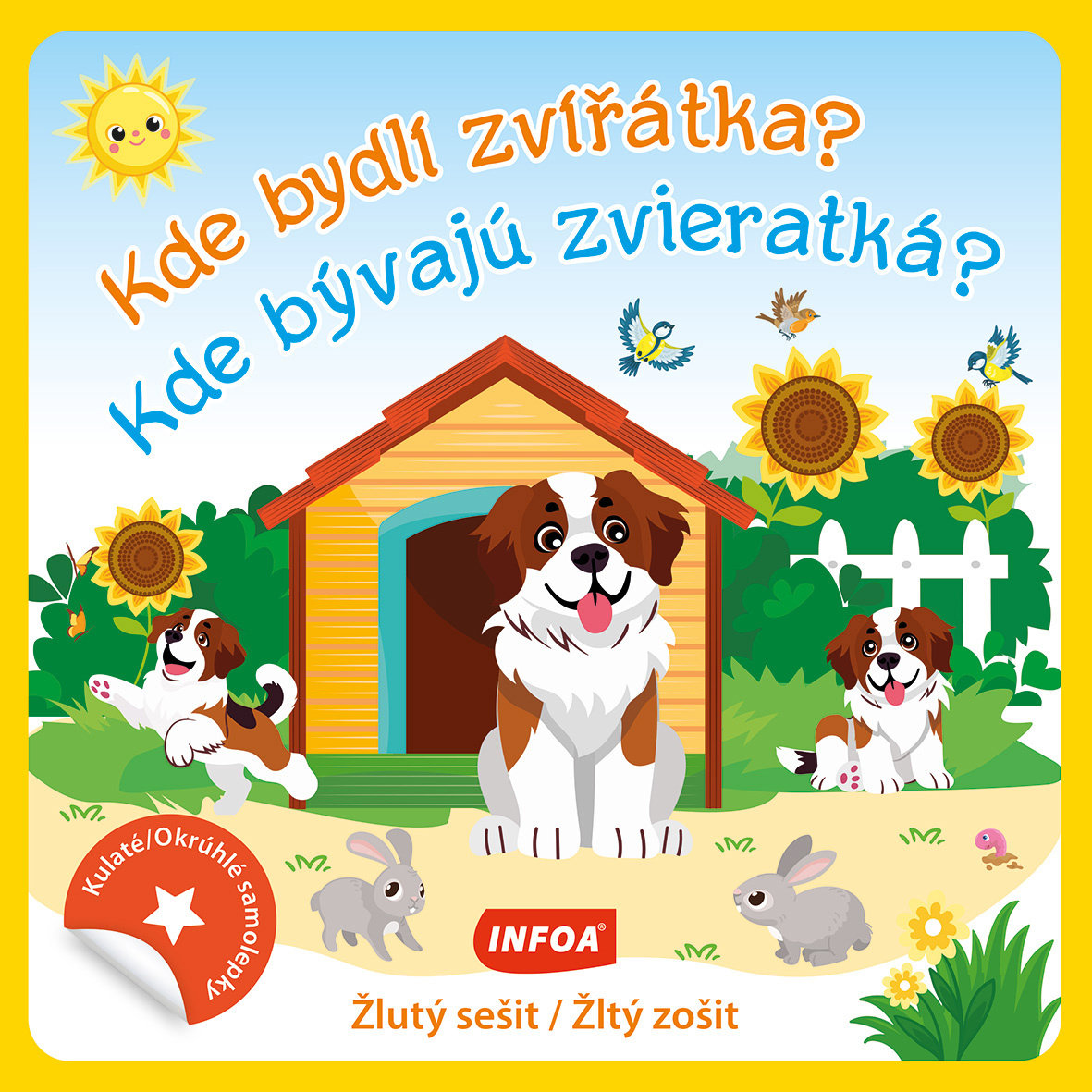 Kde bydlí zvířátka?/Kde bývajú zvieratká?: žlutý sešit/zošit
