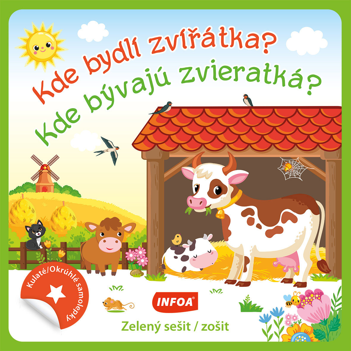 Kde bydlí zvířátka?/Kde bývajú zvieratká?: zelený sešit/zošit