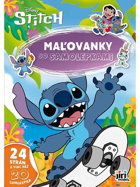 Maľovanky A4 so samolepkami Stitch