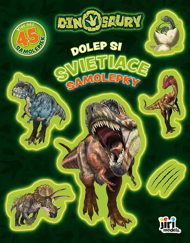 Dolep si svietiace samolepky Dinosaury