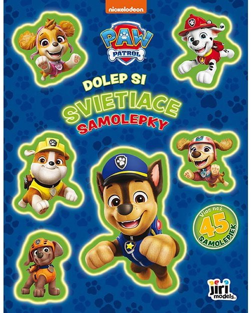 Dolep si svietiace samolepky Labková patrola