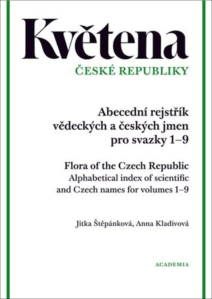 Květena České republiky: Abecední rejstřík vědeckých a českých jmen pro svazky 1–9