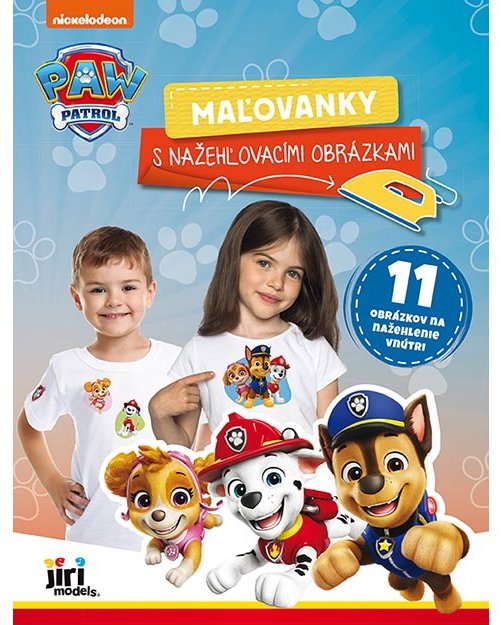 Maľovanky s nažehľovacími obrázkami Labková patrola