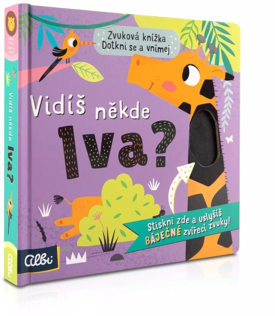 Žirafa Hmatové zvukové leporelo