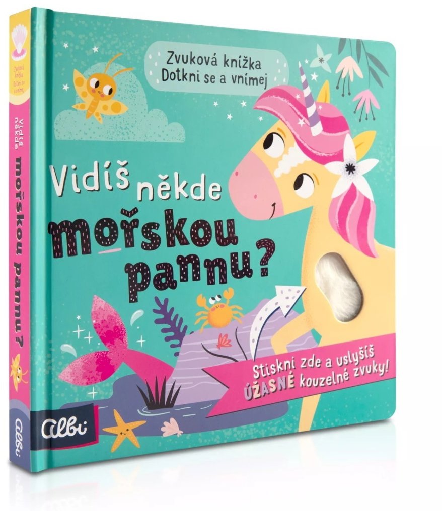 Jednorožec Hmatové zvukové leporelo