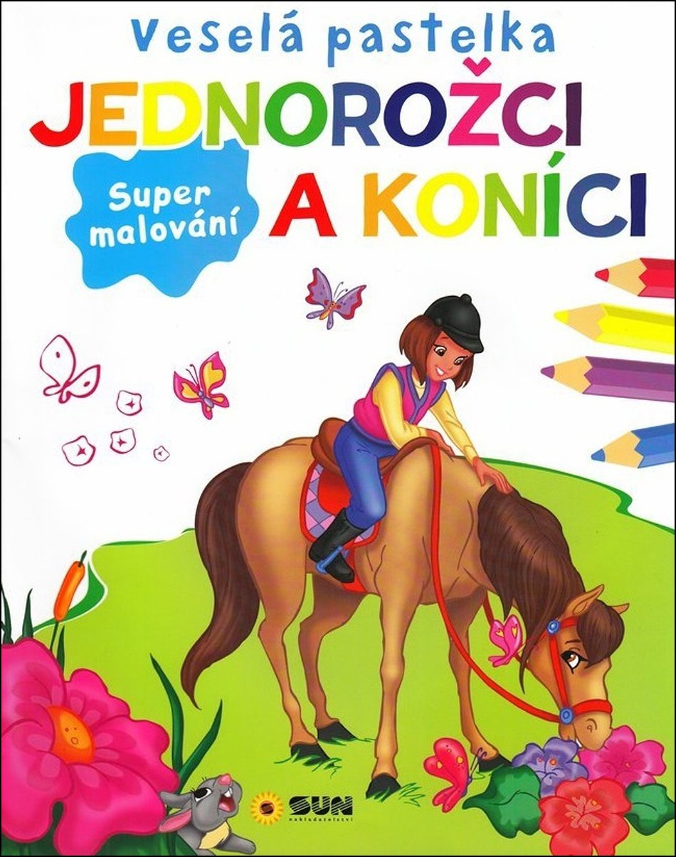 Veselá pastelka Jednorožci a koníci: Super malování