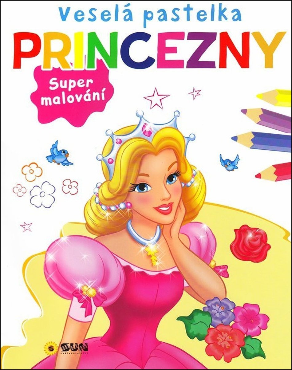 Veselá pastelka Princezny: Super malování