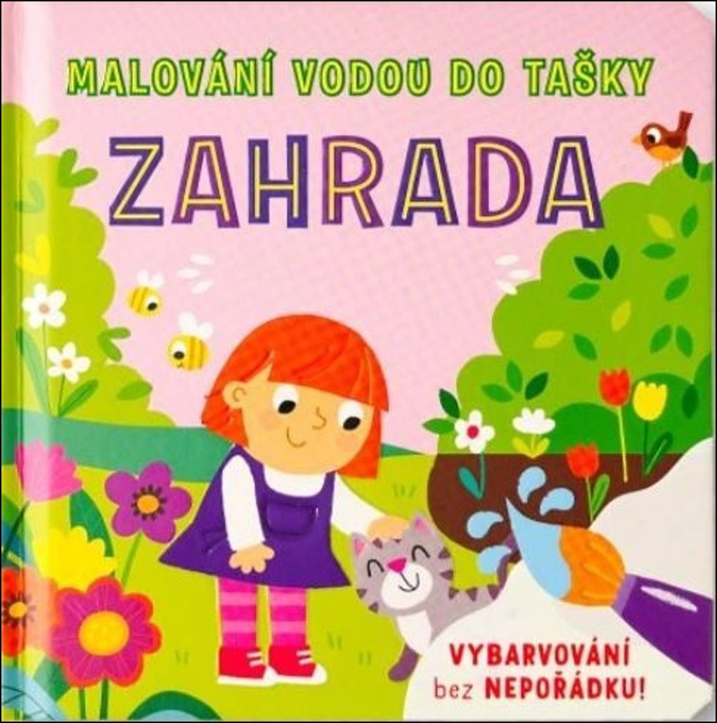 Malování vodou do tašky Zahrada: Vybarvování bez nepořádku!