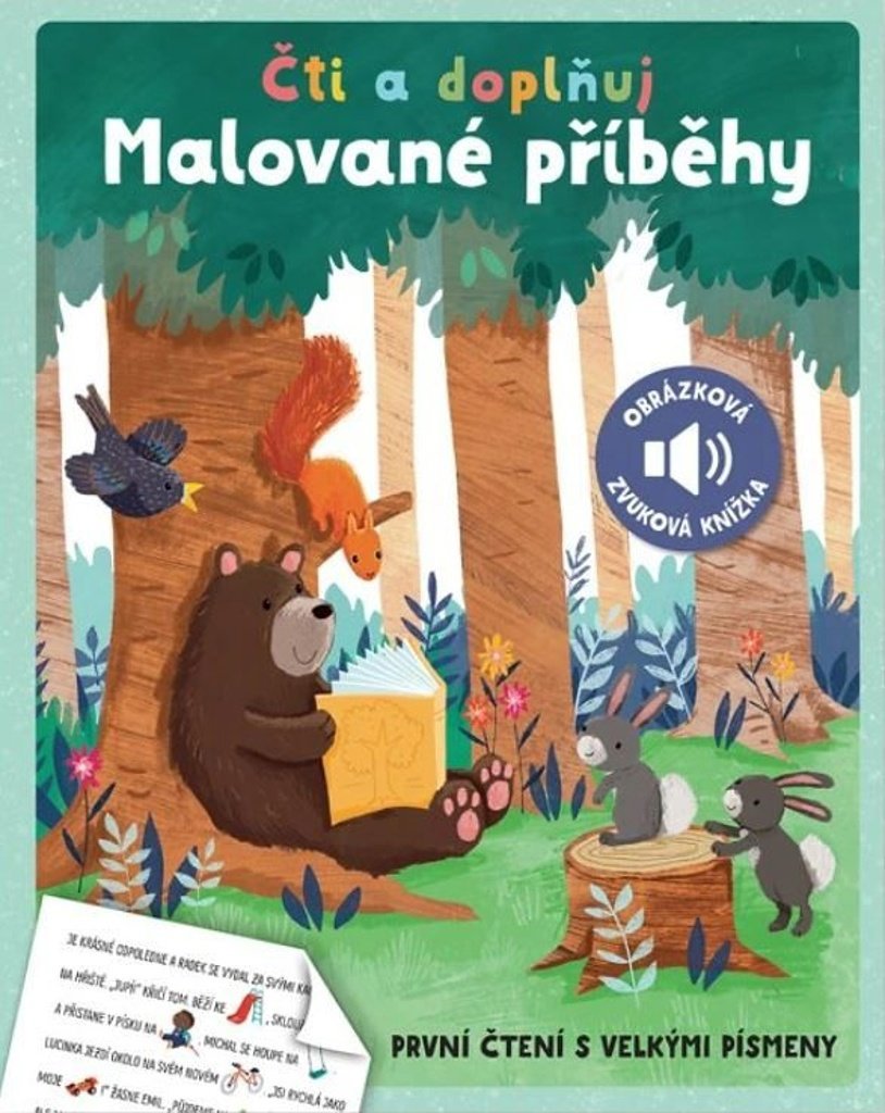 Malované příběhy: Čti a doplňuj, První čtení s velkými písmeny