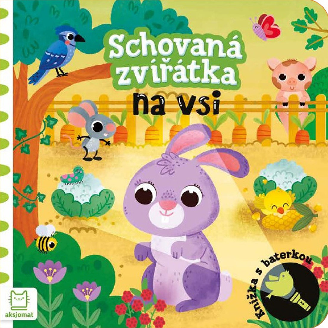 Schovaná zvířátka na vsi: Knížka s baterkou