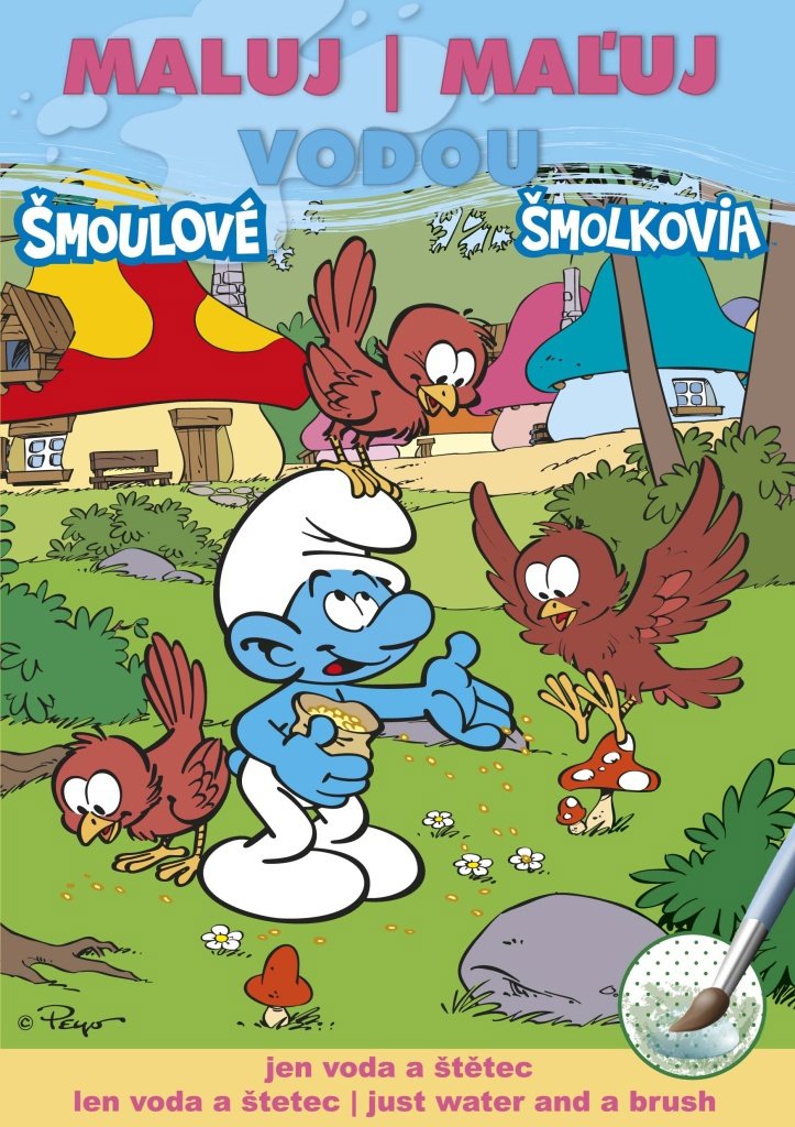 Maluj vodou Šmoulové