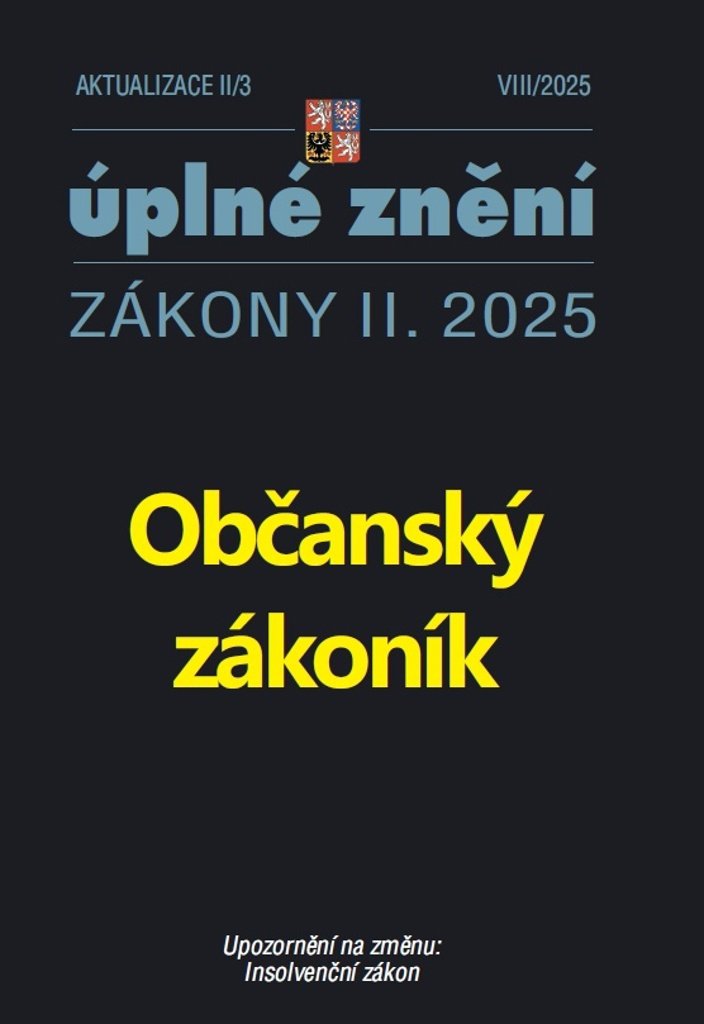 Aktualizace II/3 2025: Občanský zákoník