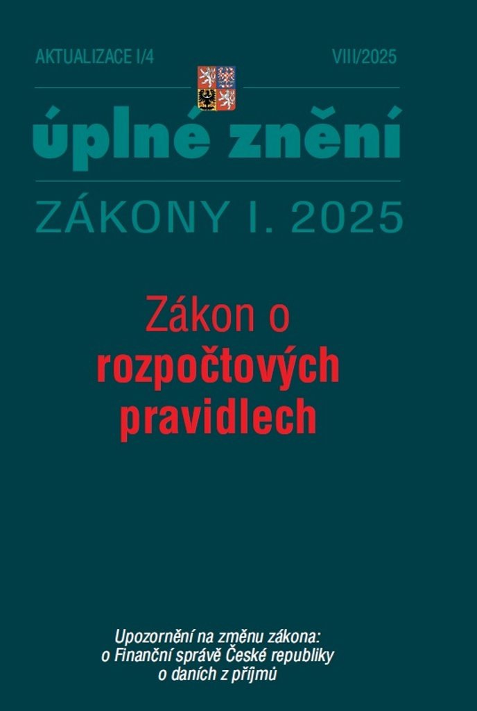 Aktualizace I/4  2025: Zákon o rozpočtových pravidlech