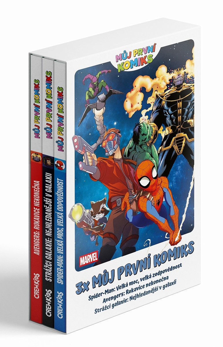 3x Můj první komiks Superhrdinové: Spider-man, Avengers, Strážci galaxie