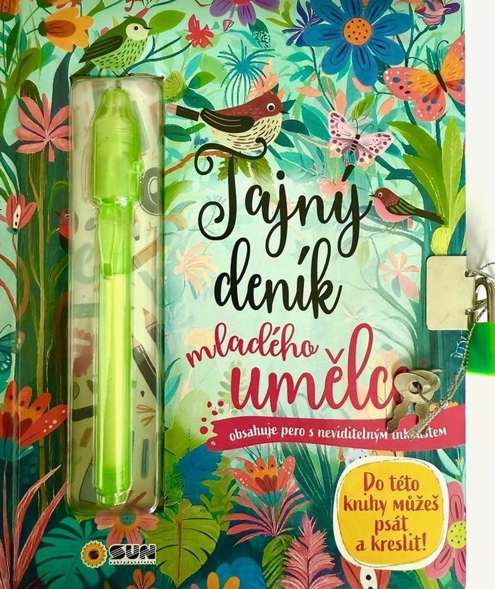 Tajný deník mladého umělce: obsahuje pero s neviditelným inkoustem